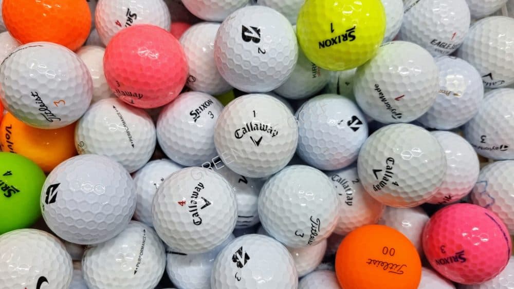 50 Titleist, Callaway, Taylormade, Bridgeston, Srixon & Assorted Brand Mint / Near Mint / Standard Grade Golf Balls