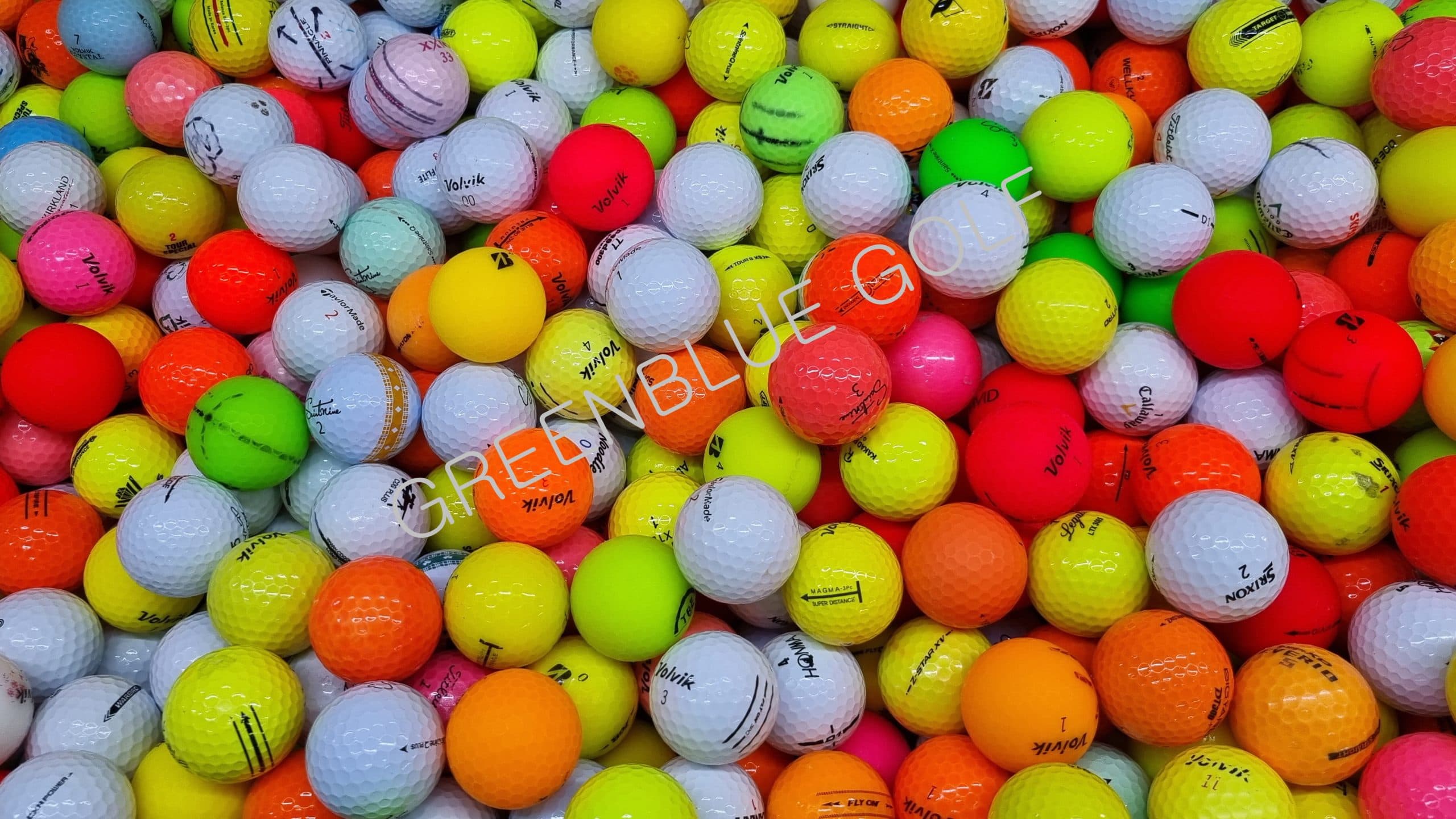1100 Assorted Brand & Callaway, Titleist, TaylorMade, Bridgestone, Srixon Golf Balls. Mint to B Grade, Great Value for Casual Play