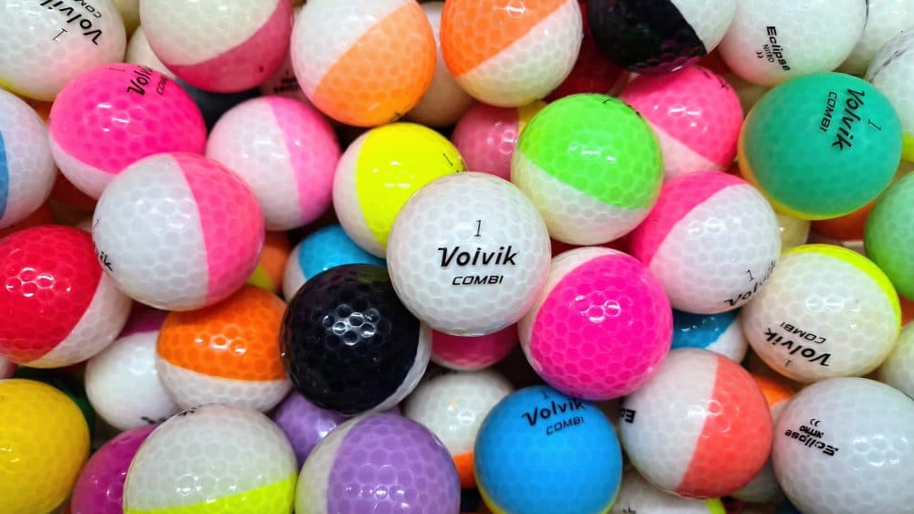 1 Dozen ODD EYE COLOUR Golf Balls Mint / Near Mint Grade