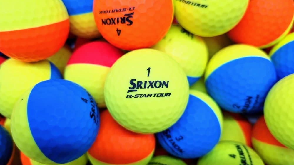 50 Srixon Q Star TOUR DIVIDE Near Mint Grade Golf Balls ★SPECIAL PRICE★(with pen markings)