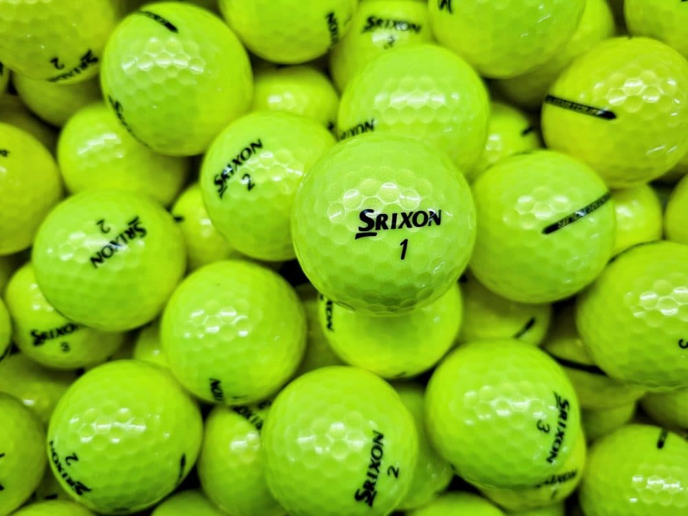 1 Dozen Srixon Q Star / Q Star Tour Yellow Golf Balls