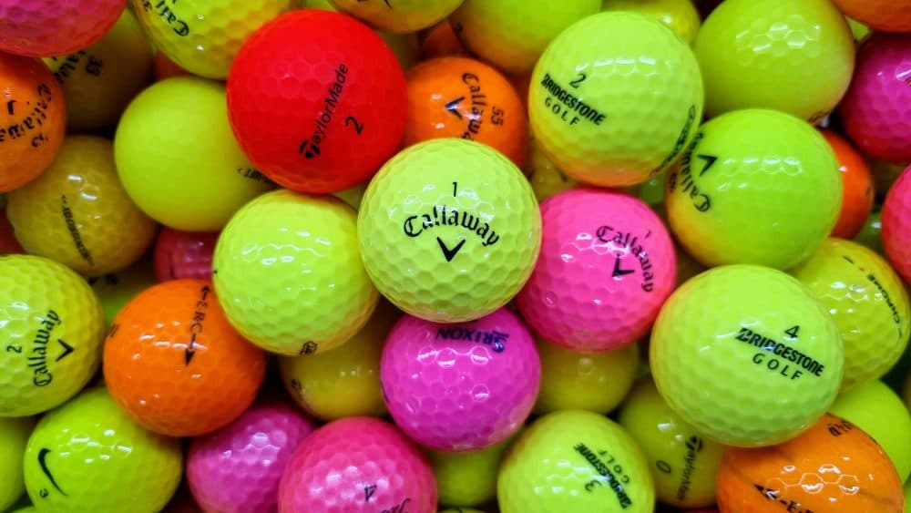 50 Titleist, Callaway, Srixon, Taylormade, Bridgestone, NIKE Colour Mint & Near Mint & Standard Grade Golf Balls