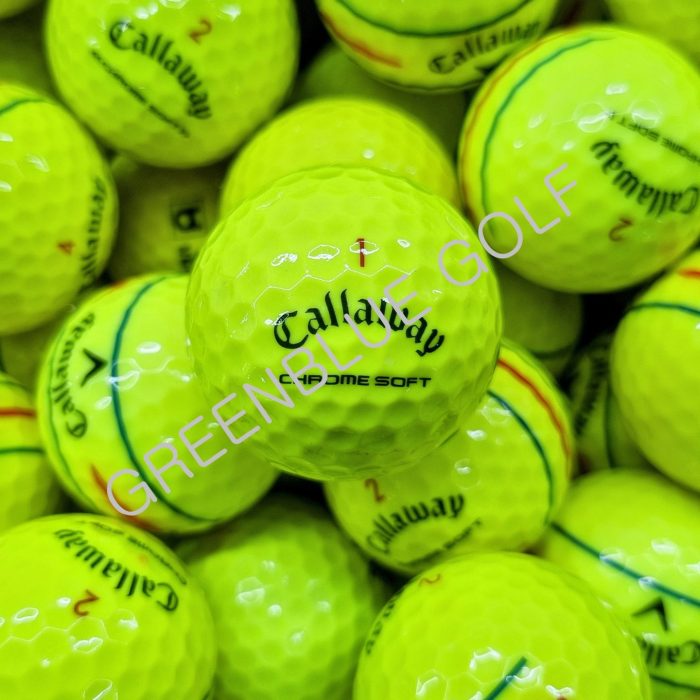 Chrome Soft Triple Track Yellow Golf Balls