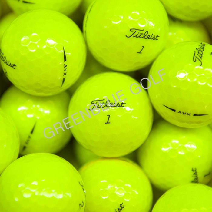 1 Dozen Titleist AVX Yellow Mint / Near Mint Grade Golf Balls ★SPECIAL PRICE★(with pen markings)