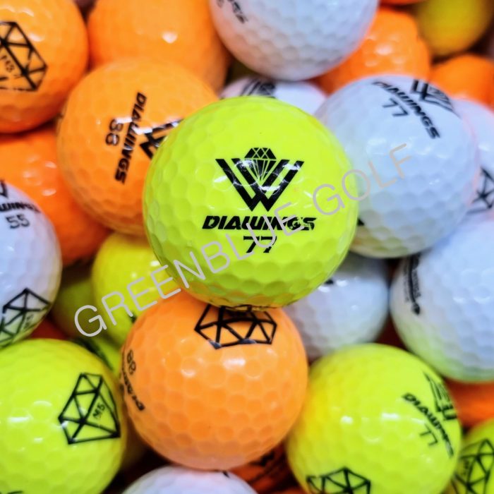 50 Mixed DIAWINGS Colour/White Golf Balls