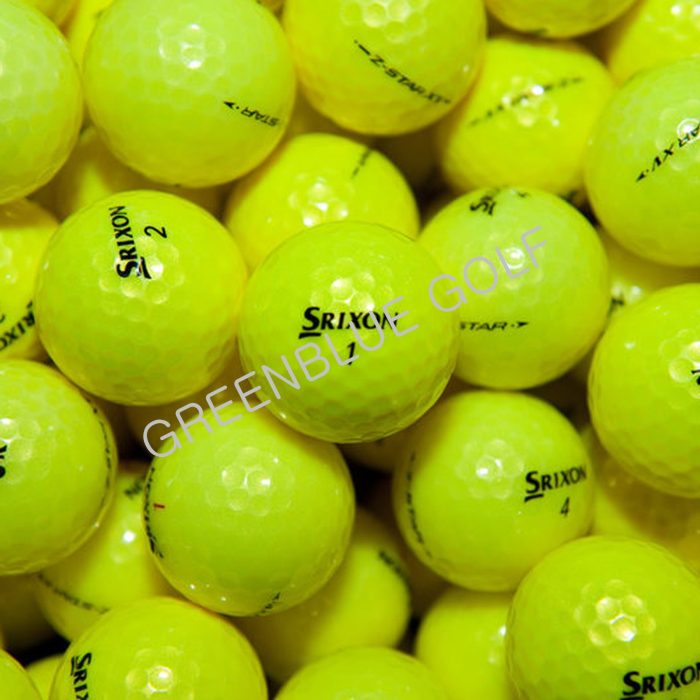 50 Srixon Z Star / Z Star XV Yellow MINT & Near Mint Grade Golf Balls ★SPECIAL PRICE★(with pen markings, logo)