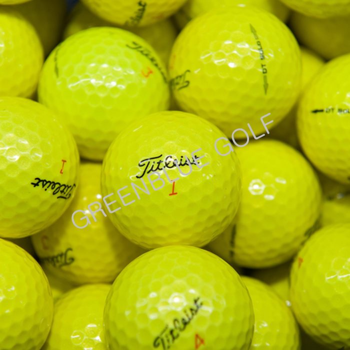 1 Dozen Titleist DT Solo Yellow Golf Balls Mint / Near Mint Grade