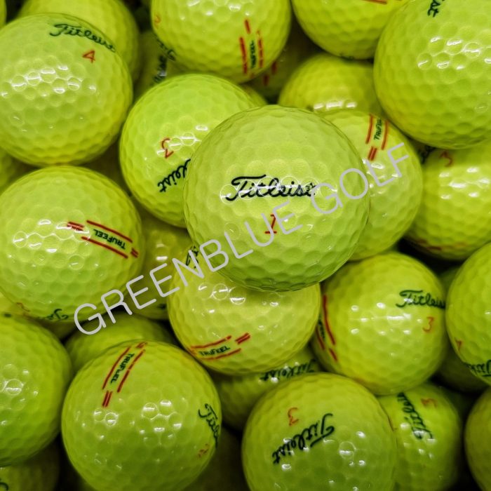 50 Titleist TruFeel Yellow Mint / Near Mint Grade Golf Balls ★SPECIAL PRICE★(with pen markings, logo)